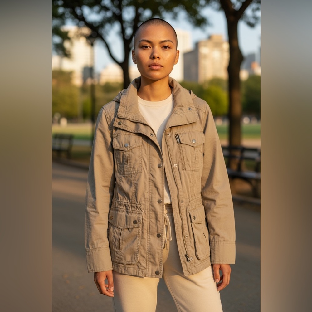 Banana Republic Utility Jacket in Light Tan
